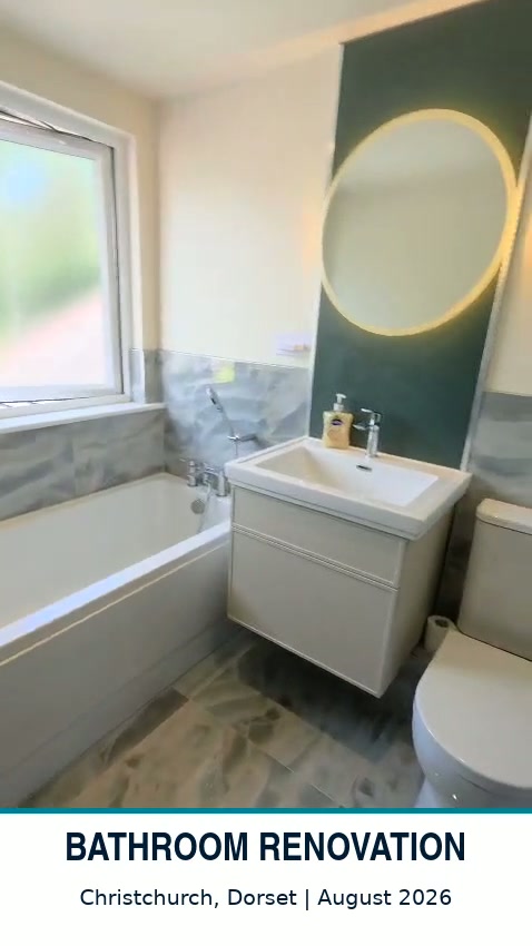 Completed bathroom renovation in Christchurch, Dorset by Quality Life Build